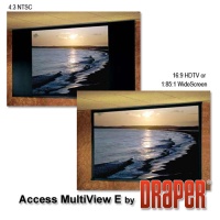 Draper Access MultiView/Series E - Встраиваемый мультиформатный экран 103-132"